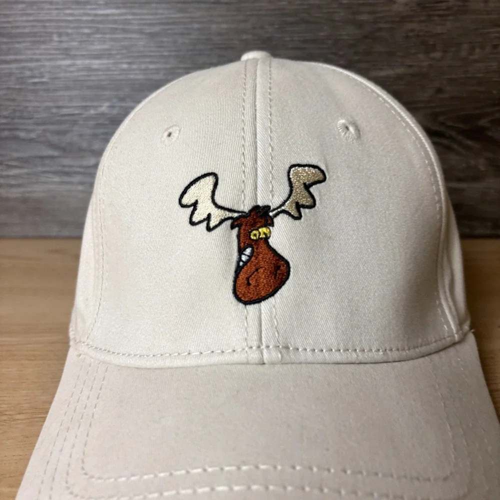 Marbleton Moose Hat Cap Fitted L/XL Beige Outdoors Mens